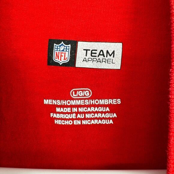 NFL Team Apparel Kansas City Chiefs T-Shirt‎ Men's Size L Red Short Sleeve - Picture 6 of 8